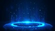 © NCSF - Futuristic Digital Portal with Glowing Blue Lights