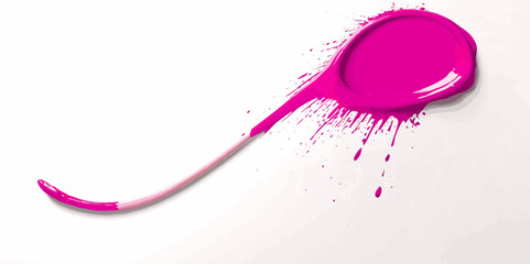 Aufkleber - Abstract color wall painting brush stoke paint surface texture isolated on white background.	