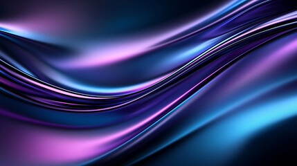 Poster - Dynamic wave patterns abstract art digital creation vibrant colors close-up fluid motion for modern design aesthetics