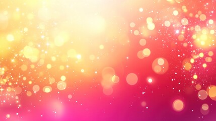 Poster - Vibrant bokeh effect with warm color gradient.