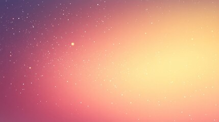 Poster - Soft, blended sunset colors with subtle sparkles.