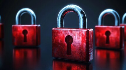 Poster - secure padlocks