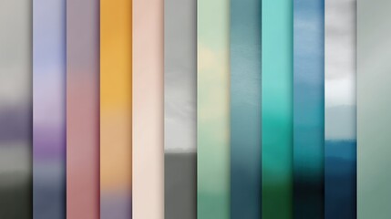 Poster - An abstract composition of vibrant colors showcasing a gradient effect, perfect for backgrounds and design projects.