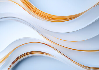 Poster - Abstract paper waves creative studio digital art soft tones close-up view flowing forms for artistic inspiration	