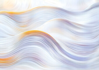 Poster - Abstract paper waves creative studio digital art soft tones close-up view flowing forms for artistic inspiration	