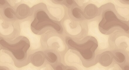 Aufkleber - Abstract brown pattern background with smooth blurry shapes and curves