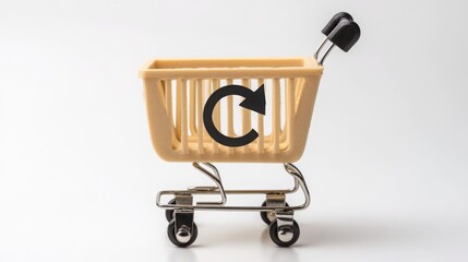 Poster - Shopping cart featuring black and white indicating identity and flash sale promotions in e-commerce strategies