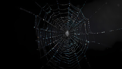 Shimmering Web Aesthetic Art Print

