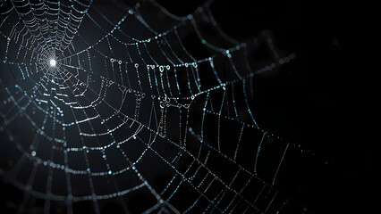 glowing spider web minimalist wallpaper