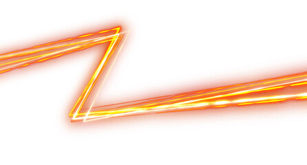 Wall Mural - radiant energy neon lines digital effect on transparent background