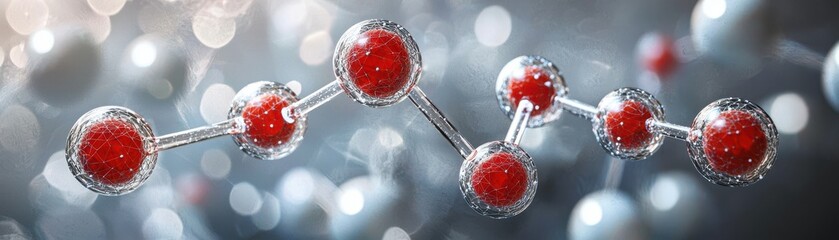 Poster - Detailed 3D Molecular Rendering of Archaea Converting Carbon with Visual Representation of Biological Processes and Structures
