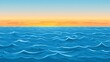 © Arfi Studio - Tranquil sunset seascape peaceful ocean scene calming summer background