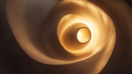 Poster - A radiant spiral of light against a dark background, symbolizing the creative flow of imagination with space for messaging or design ideas