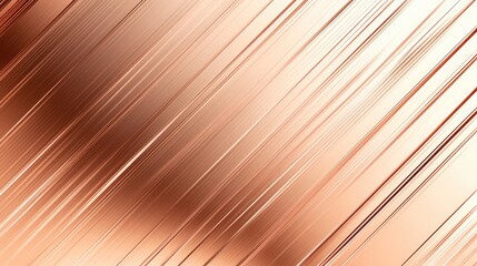 Poster - Rich copper textured background with diagonal brushed pattern under soft light and elegant space for copy