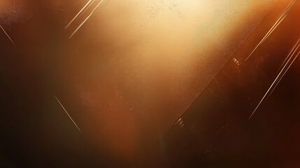 Poster - Rich copper textured background with diagonal brushed pattern under soft light and elegant space for copy
