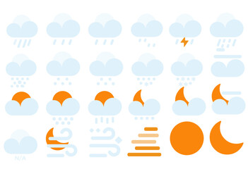weather icons set 3d