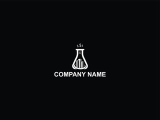 Poster - Lab house logo  and dollar icon logo design