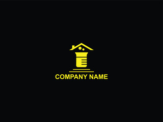 Poster - Lab house and dollar icon logo design.