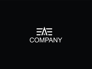 Poster - EAE letter logo design and A letter creative logo design