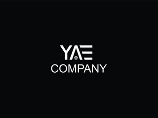 Poster - 
YAE letter logo design and snowflake icon design.