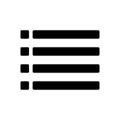 Wall Mural - Menu sign icon. Element of minimalistic icon for mobile concept and web apps. Editable icon for various apps.