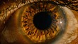 © Auon - Intense low key macro shot of eye with dramatic lighting high contrast emphasizing details