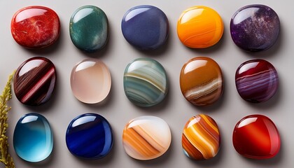 assorted colorful gemstones