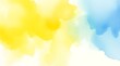 © A. Intelligence - Expressive Abstract Watercolor Gradient Background - Yellow and Blue Wash