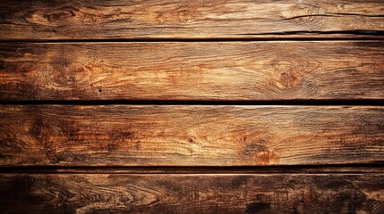 Poster - rustic wooden planks creating a warm textured surface with rich brown tones showcasing the natural grain and patterns offering a versatile backdrop for various designs