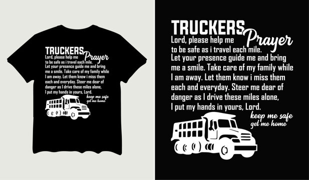 Truckers player t-shirt design for t-shirt quotes or poster svg printable cut file