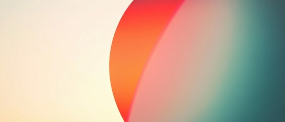Wall Mural - Abstract gradient background with vibrant orange, pink, and teal colors creating a smooth, blurred, and modern design for wallpapers and presentations