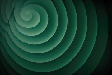 Poster - Abstract green geometric pattern with layered shapes. Digital artwork of 3D rendering with dark green curving pattern or waving pattern. Modern design for backgrounds and prints. Artistic. AIG51.