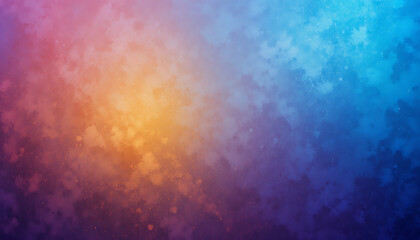Poster - Colorful Abstract Gradient Background With Vibrant Hues Transitioning From Orange to Blue in a Soft Texture