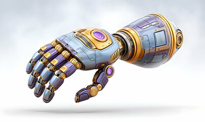 Poster - Sleek Robotic Hand Design with Advanced Technology Elements