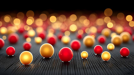 Poster - Glowing Particles on a Grid Background in Fictional Science Setting