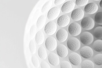 Aufkleber - Abstract close-up of a white textured sphere with circular patterns in a minimalist, clean style. Macro detail emphasizes the texture.