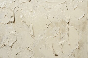 Leinwandbilder - Abstract texture. Creamy, pale paint applied thickly and unevenly to the canvas, creating depth and visible strokes.