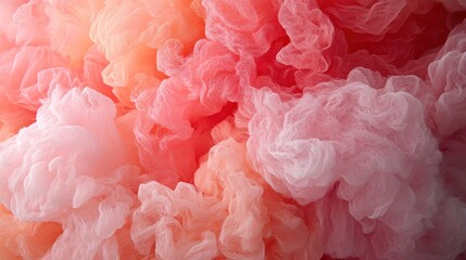 Poster - Soft, swirling hues of pink and peach in an abstract display.