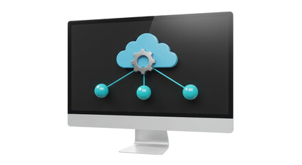 Poster - Isolated Cloud Computing Network on Computer Screen, Data Storage Solutions
