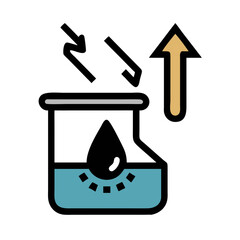 Poster - Simple Minimalist Upload Icon with Upward Arrow on Black