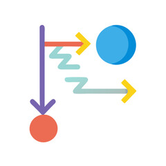 Poster - Concept of transformation, progress, evolution, and directionality icon