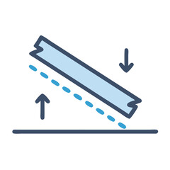 Poster - Decline and Rise: Line and Arrow Directional Graphics