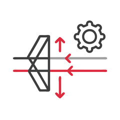 Poster - Mechanism illustration showing filter, arrows, and gear
