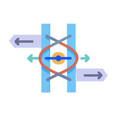 Poster - Abstract Choice Direction Vector Icon Concept Illustration