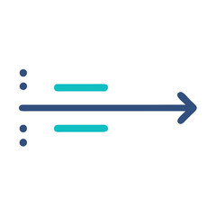 Poster - Data Flow Arrow with Dots and Horizontal Bars
