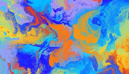 Fototapete - A stunning and artistic swirl composed of a vibrant array of colors, creating a mesmerizing abstract design