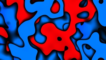 Aufkleber - 3D abstract background with paper cut shapes. Abstract design layout for business presentations, flyers, posters and invitations. Blue carving art