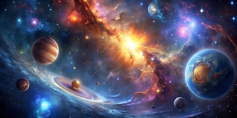 Wall Mural - Universe nebula stars space