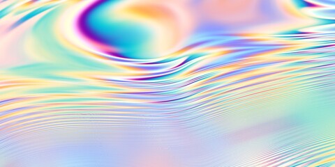 Fototapete - Abstract Iridescent Waves A Beautiful and Ethereal Pearly Background Design Perfectly Crafted for Contemporary Digital Projects