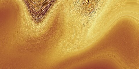 Aufkleber - Gold fluid art marbling paint textured background Abstract Golden Waves Experience the captivating dynamic textures that come in warm tones